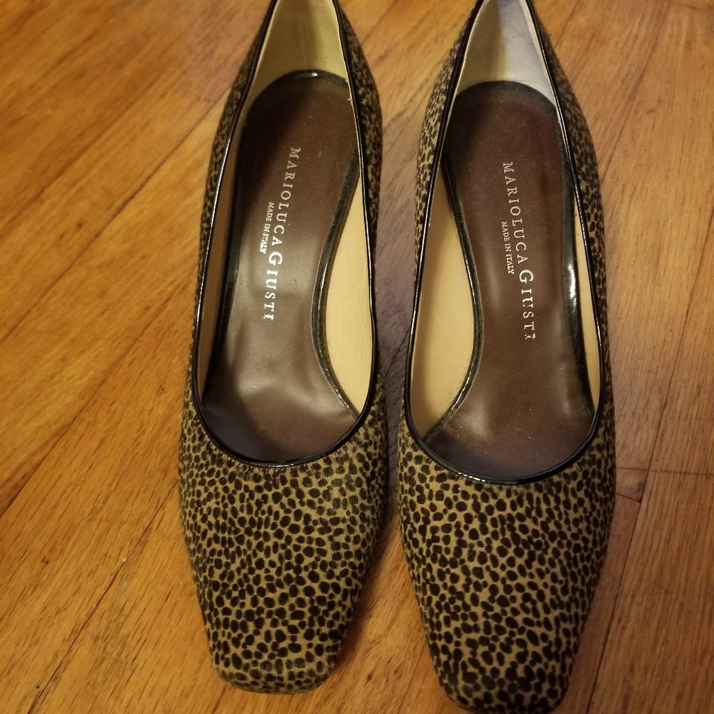 Mario Luca Giusti Pumps | Black/Tan | Size 38 (US 7-8)